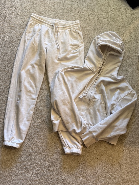 Aritzia Sweaters - Aritzia Light Beige Hoodie & Joggers Set